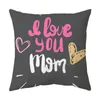 45 cm * 45 cm Muttertags-Kissenbezug, glücklicher Muttertag, Auto-Kissenbezug, I Love Mom-Kissenbezug, Sofa-Schlafzimmer-Dekor, Kissenbezug, Funda De Almohada Para El Dia De La Madre.