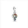 925 Livres Argent Nouvelle Mode Charme Série Cravate Bracelet Pendentif Accessoires Mignon Cactus Été Soleil Pendentif