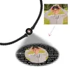 Pendant Necklaces Personalized Circle Po Bracelet Projection Bracelets Custom With Couple Memorial Jewelry Gift For Women Men