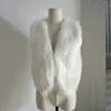 Women's Fur Faux Sleeveless Vest 2023 Autumn Winter Female Fashion Outwears Ladies Solid Fluffy Thick Warm Waistcoat