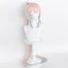 Costumi Anime Gioco Genshin Impact - Sangonomiya Kokomi Parrucca Cosplay Lungo Rosa Chiaro Blu Resistente Al Calore Capelli Sintetici Parrucche Cap