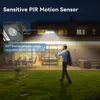 SOLAR LED Outdoor Lighting 90LEDS vidvinkel Ljusa solv￤ggsljus 4 -l￤gen Pathway Garden LED Solar Security Lights Motion Sensor Fj￤rrljus Villa, tr￤dg￥rd