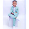 Zestawy odzieży chłopców Suit 2 -częściowy smoking ślubny swobodny blazer Zestaw dziecięcy spodnie kurtki Zestaw ubrania mody dziecięce Therno Infantil Menino W0224