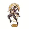 Keychains Game Genshin Impact Figur Xiao Arataki Itto Zhongli Gorou akrylstativ Modell Plate Desk Decor Standing Sign fans Rekvisita