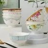 Miski elegancka miska porcelanowa ceramiczna biała kreatywna europejska indywidualna indywidualna Wajilla Completa de Platos Strewa stołowa ED50TW