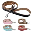 Laisse de chien en cuir robuste en gros cuir de vache véritable pour chats petits chiens de taille moyenne laisse de vache durable support colliers de chien en cuir harnais