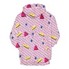 Men's Hoodies CNUUIKOOEK Sweatshirts 3D Pink Jigsaw Puzzle Printed Hooded Pocket Pullover Hoody Fashion