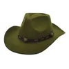 Amazon's new minority woolen hat, European and American men and women's lovers hat, woolen hat, western cowboy hat trend