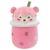 Hot selling fruit, milk tea, bear doll, plush toy, cup, large size, bear doll, pillow, birthday gift wholesale