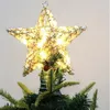 Decorazioni natalizie Albero Top Light Star Topper illuminato con luci a LED Toppers per feste