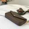 Designer axelpåsar lyxiga crossbody -väskor 1: 1 kvalitet äkta läder handväska 17 cm med låda ml114