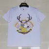 2023 Zomerheren T-shirts Designer Man Tees Tops Man T-shirts Zomershirt Letters Hot Diamond Sika Deer Men T-shirts S-4XL