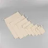 100pcs Drawable Linen Cotton Bag Wedding Gift Bags Pouches Retail Drawstring Pouch Jewelry Packaging Christmas Decor