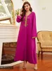 Vêtements ethniques Caftan Marocain Abaya Dubaï Turquie Islam Musulman Arabe Longue Robe Abayas Kaftans Robes pour Femmes Djellaba Robe Longue Femme
