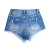 Kvinnors shorts Catonatoz 2479 Fashion Vintage Tassel Hole Ripped High Maisted Jeans Punk Sexy Woman Denim