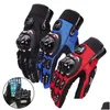 Auto DVR Motorrad Handschuhe Probiker Männer Tragbare Guantes Motocross Fl Finger Schutz Drop Lieferung Mobiles Motorräder Zubehör Dhsup