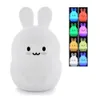 Animal LED Night Light Home Decor Touch Sensor Remote Control 9 Cores Timer diminu￭vel