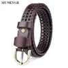 Belts female belt braided lady's leather strap cinturon mujer belts for women jeans ceinture femme cuir veritable cinto feminino Z0223