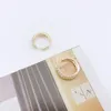 Hoop Earrings Arrival Copper Zircon Round Ear Cuff For Women Without Piercing Jewelry Earcuff Real Gold Color Fashion