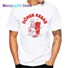Wangcai01 Мужские футболки моды моды мужская забавная белая футболка донера Kebab Women Shve Seve Coupt Coupt