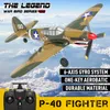 Elektrisch/RC-vliegtuigen ANTSIR RC-vliegtuigen EPP 400 mm Zero/P40/BF109/Spitfire 4-Ch RC-vliegtuig 2.4G 6-assig ONE-KEY AEROBATIC RTF Vliegtuigspeelgoed Geschenken 230223