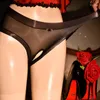 Unterhosen 2023 Sissy Crotchless Höschen Männer Nahtlose Elastische Dessous Glänzende Sheer Ultradünne Low Rise Unterwäsche Slips