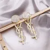 Дизайнерские серьги Love Earrings For Woman Brand Simple Letters Y Gold 925 Silver Diamond Ring Lady Earrings Jewelry Ear Stud No box