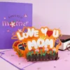 해피 어머니의 날 3D 인사말 카드 사랑 엄마 팝업 인사말 카드 창의력 낭만적 인 꽃 축제 축하 카드 bh8332 tyj