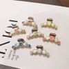 mini crystal hair clips