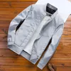 Men's Jackets Fashionable Baseball Jacket Portable Polyester Long Sleeve Solid Men Coat Outerwear