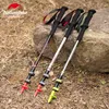 Trekking direkleri doğa hike 1pc teleskopik trekking direkleri hafif karbon fiber yürüyüş nordic baston çubukları hızlı kilitler kamışı 185g j230224