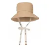 Large bord chapeaux toile tissu seau tendance de la mode à lacets pêcheur hommes et femmes été loisirs de plein air parasol chapeau de plage YF0592 230223