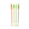 4 pièces/lot mignon stylo Gel pour enfants étudiant école fournitures de bureau papeterie Kawaii Transparent Cactus stylos d'écriture 0.5mm encre noire