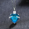 Pendentif Colliers Toujours dans mon esprit pour toujours dans le coeur Crémation Memorial Cendres Urne Collier de pierre de naissance Bijoux Souvenir