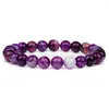 Strand 8mm agates pärlor armband kvinnor naturliga sten eld män mode armband handgjorda smycken kvinnlig yoga meditation