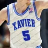 잼 커스텀 Xavier Musketeers 농구 저지 Souley Boum Zach Freemantle Jack Nunge Colby Jones Adam Kunkel 남자 여자 청소년 어린이 NCAA Jerseys