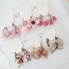 Haaraccessoires 2 stks Sweet Princess Baby Girls Band Floral Dot Touwen Kinderen Hoofdtrappen Banden