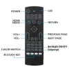 2.4G MX3 X8 Air Mouse Mini tastiera retroilluminata Telecomando Tastiera di gioco wireless con sensore di movimento per Smart TV Box Android con MIC