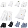 Męskie dżinsy wiosenne lato cienki Slim Fit European American High-end marka małe proste podwójne spodnie KF9927-1