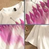 Damen-T-Shirts, Baumwolle, halbärmelig, übergroße T-Shirts, weiblich, Sommer, Harajuku, Flamme, Freizeitkleidung, Farbverlauf, Y2k, Kawaii, Top, Blusas