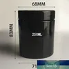 Toptan Siyah Pet Plastik Kozmetik Kavanoz Şişeleri 50ml 60ml 80ml 100ml 150ml 200ml 250ml 500ml Kapaklarla İç Kapak Doldurulabilir BPA Bedava Sızıntı Proof