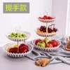 Storage Bottles 3 Layers Multi-layer Fruit Plate Table Bowl Creative Modern Nordic Style Snack Basket Tableware Household