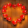 Mini Heart-shaped Tea Light Romantic Smokeless Candles for Birthday Wedding Valentine Day Proposal Spa Home Decor Candles