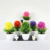 Decoratieve bloemen Simulatie Plant Pompom Tree Creatieve kersen Sneeuwbal Pot Bonsai Huisdecoratie Ornamenten Plastic kunstmatig