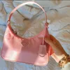 Дизайнерская кожаная розовая сумка для подмышек для женщин Оптовая роскошная сумка Женская мужская нейлоновая модная сумка через плечо Кошелек-клатч Сумки на плечо