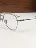레트로 클래식 디자인 광학 안경 8162 파일럿 금속 프레임 단순하고 우아한 스타일 고급 명확한 렌즈 투명 안경