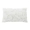 Pillow DUNXDECO Fashion 3D Leaf Embroidery Cover Decorative Case Luxury Modern Simple Sofa Chair Bedding Coussin