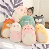 Плюшевые куклы Squish Pillow Toy Animal Animal Kawaii Dinosaur Lion Мягкая большая фаршированная подушка подарок на валентин