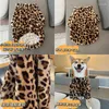 Hundkläder husdjur leopard kappa plus sammet liten och medelstor varma bomullskläder kläder förtjockad höstvinter