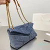 Bolso clásico para mujer, elegantes diseñadores, bolsos Luxurys Y, bolsos de hombro a la moda, bolsos de mano para mujer, bandolera de calidad 2233, bolso vaquero To280r